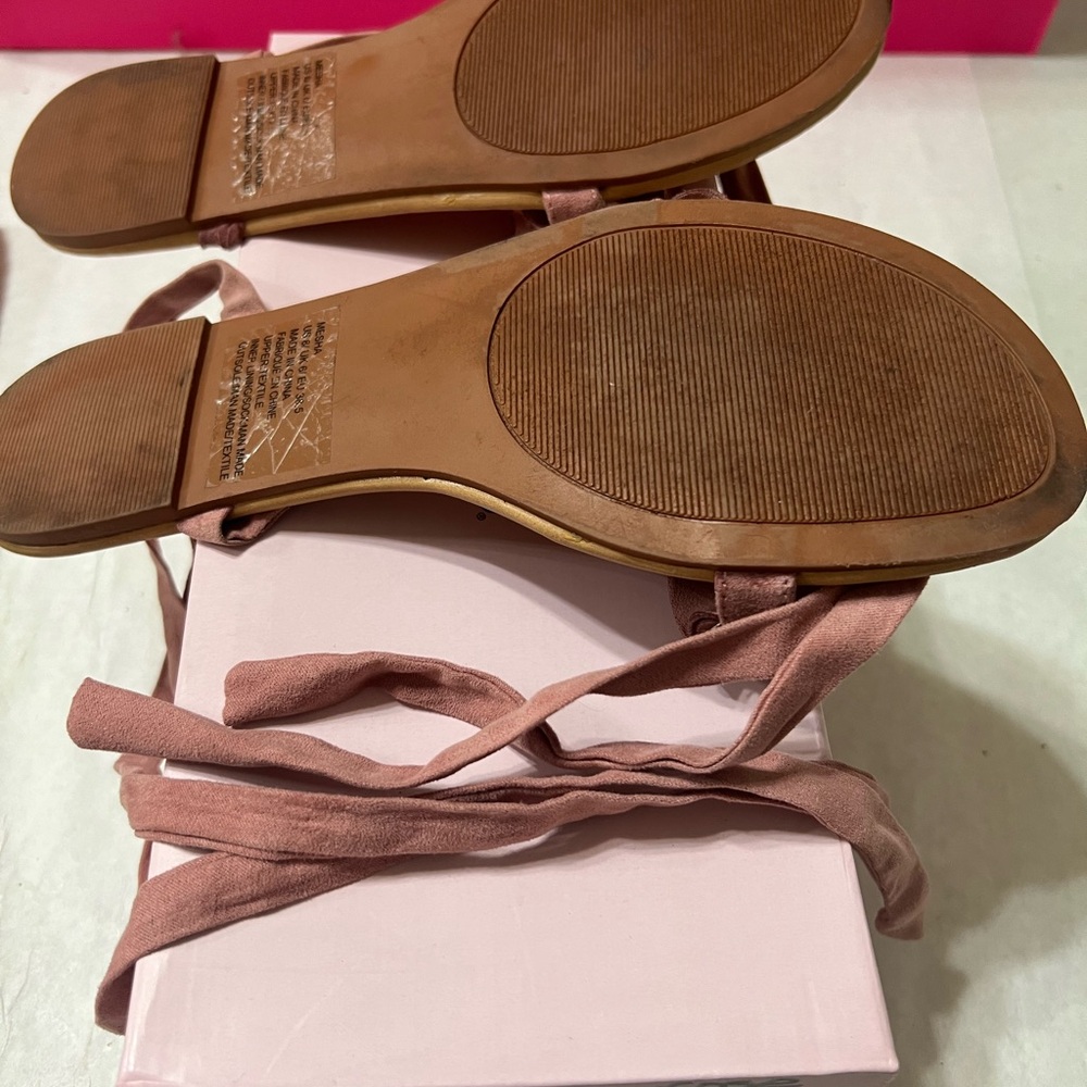 Pink Ruffle Sandals - Picture 4 of 5